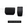 Tesla Model 3 Y aluminium alloy anti-skid car accelerator and brake pedal set in silver