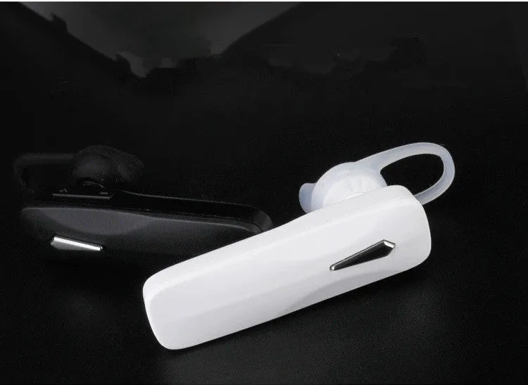 M163 car Bluetooth headset unit showing controls for hands-free calling and music playback