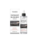 80 ml bottle of Black Rice Exfoliating Liquid facial toner on a skincare shelf.