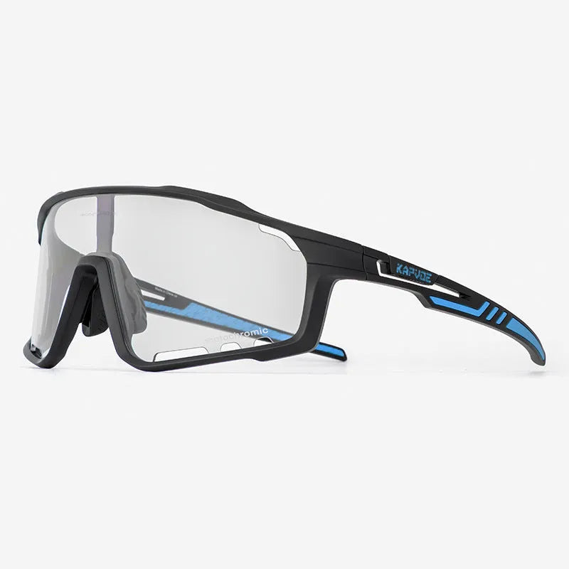 Photochromic cycling sunglasses with TR90 frame in semi-rimless design for outdoor sports