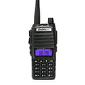 BF-UV82 8W walkie talkie in Black with 1800mAh lithium battery, 50Ω antenna and AU EU UK US plug options