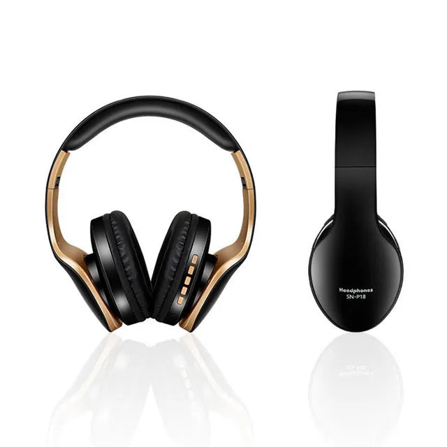 HobbyLane Bluetooth wireless headset with 40mm drivers in black, red, and white colour options
