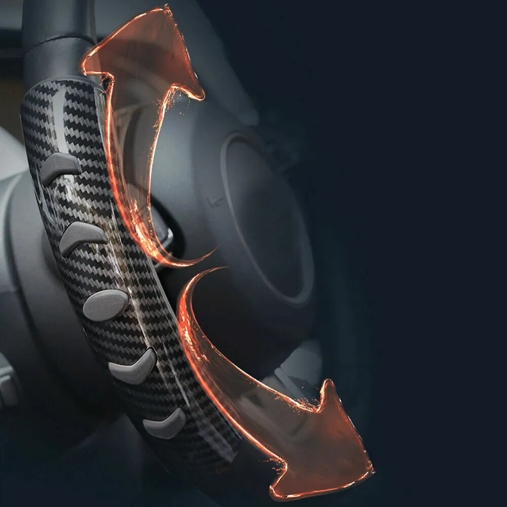 Carbon fibre black fibre steering wheel anti-slip sleeve for 38cm diameter wheels