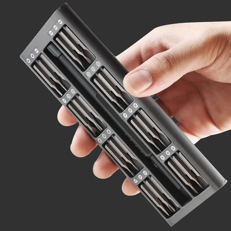 49-piece magnetic precision screwdriver set for mobile phone disassembly with nickel aluminium bronze handles