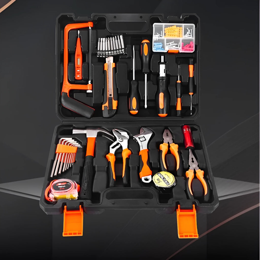 Carbon steel comprehensive household hardware kit 108pcs tools suit for home maintenance