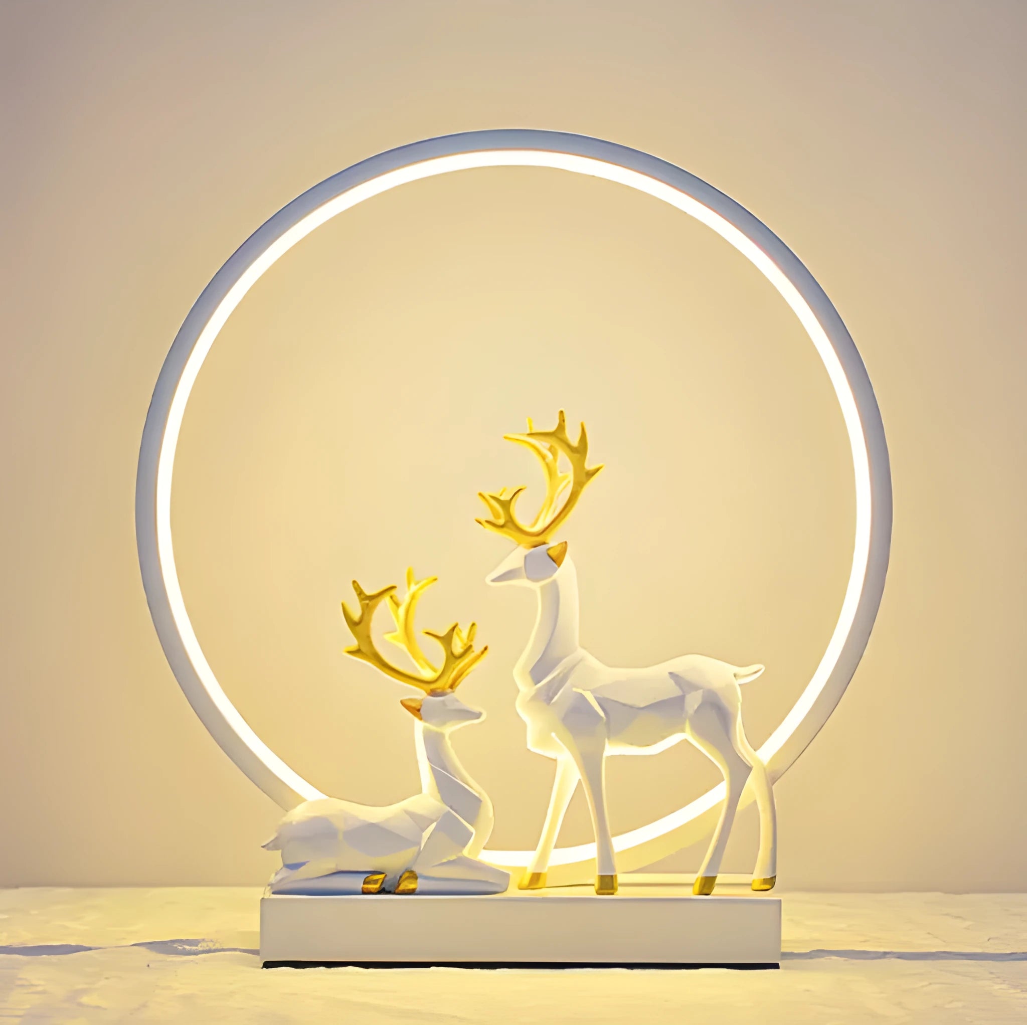 Modern simplicity bride dowry night light in noble gold or white with button or remote control