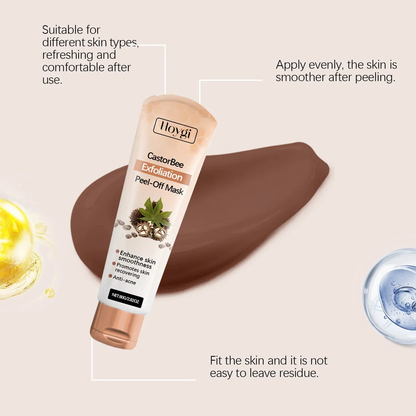 Mild Cutin Tearing Mask 80g jar with collagen and bee venom gel formula