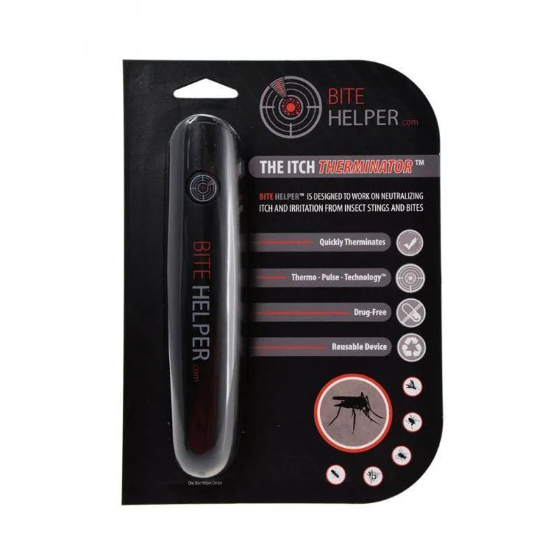 ByeBye Mosquito Bites itching reliever in suction card pack, product size 2.5 x 16 x 3 cm, weight 76 g.