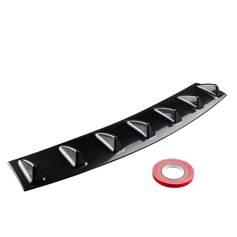 Universal ABS rear spoiler rear shovel in bright black or carbon pattern for GM vehicles, small medium large