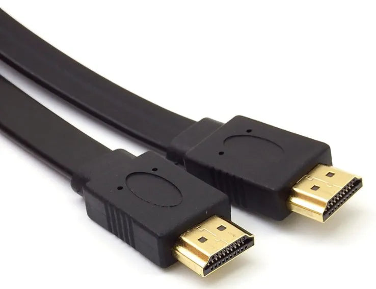 Flat design HDMI cable with version 1.4 rating for 1080P HD video connections