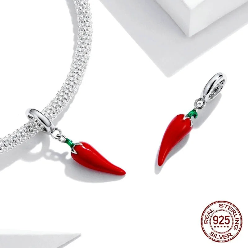 S925 sterling silver Korean style leaf pendant with electroplated BSC461 colour finish