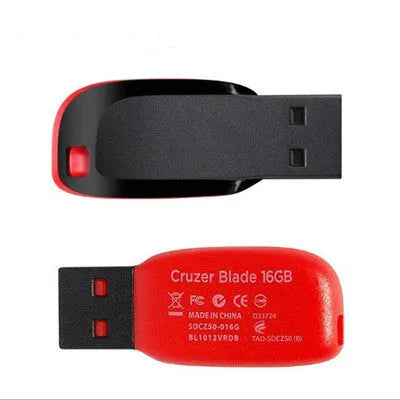 Black rotating waterproof USB flash drive with plastic shell shown in open and closed positions.