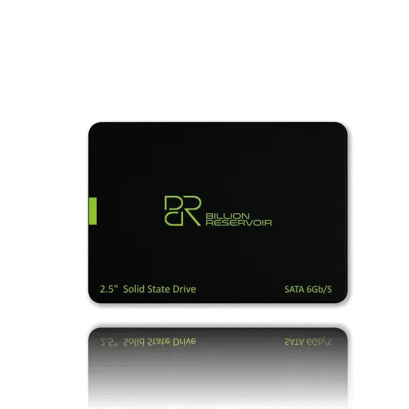 Black 2.5-inch SATA solid state drive for desktop and laptop internal storage upgrade.