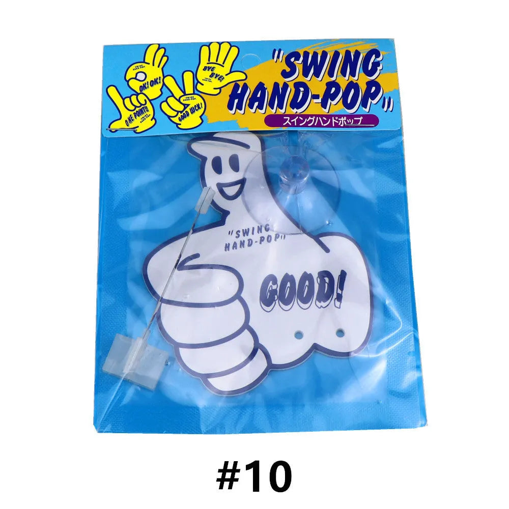 Cartoon character on a swing aromatherapy pendant with fixed bracket, in assorted colours.