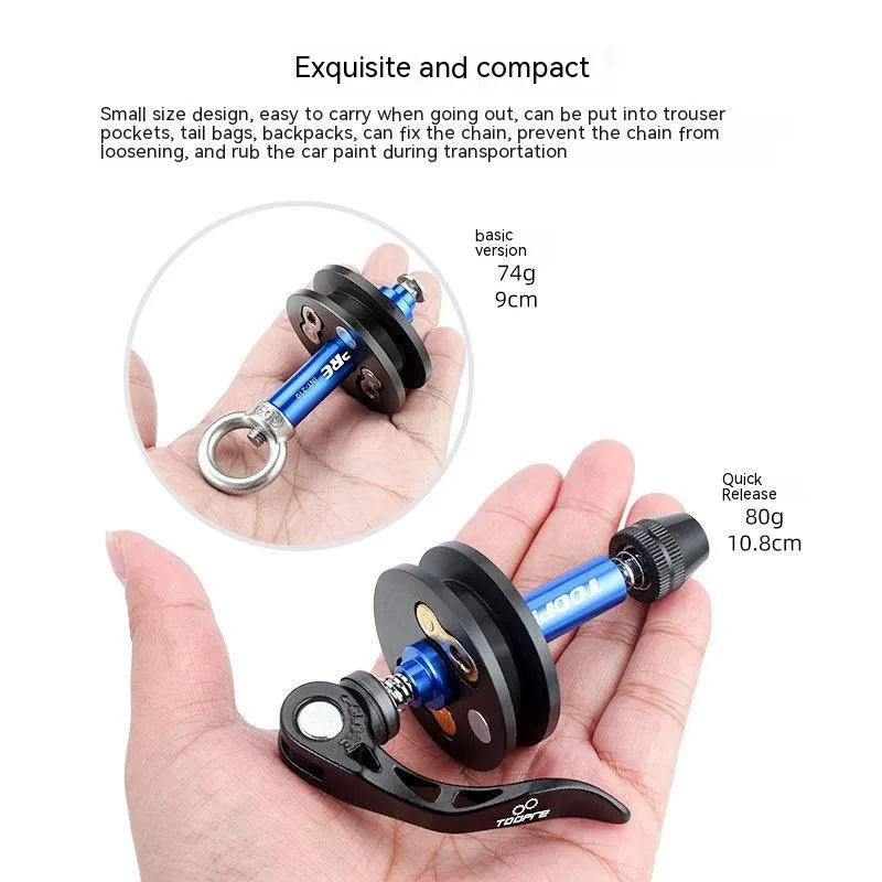 Aluminium alloy bicycle chain holder tool for workshop maintenance