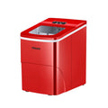 15KG smart WiFi round ice cube maker in black or red with manual water fill and 220V 50Hz power.