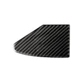 Carbon fibre decorative sticker for covering a USB charging port panel, showing the 3M adhesive backing.