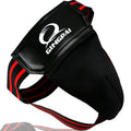 Fighting boxing training crotch protector black hard plastic shell liner elastic band