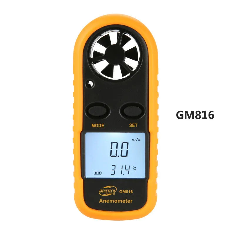 Biaozhi orange digital portable wind speed measuring instrument handheld anemometer