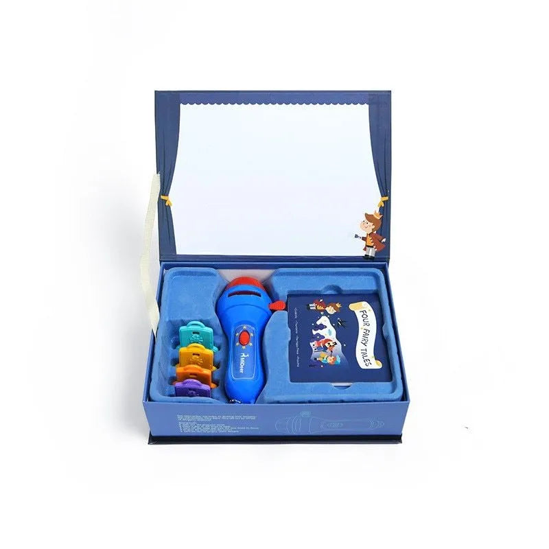 SmartKids children's story projector torch with four colourful rotating discs