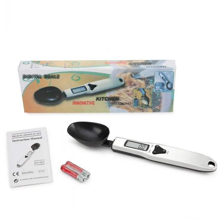 Smart digital measuring spoon with 30ml capacity bowl and LCD display screen