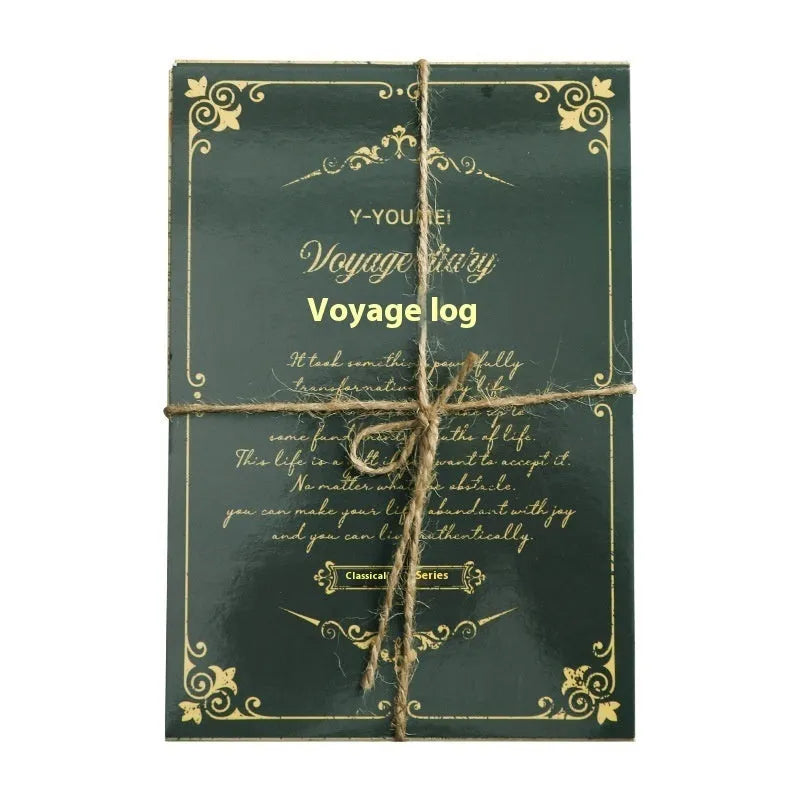 Retro literary paper letter decoration in one of six vintage colours.