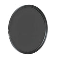 ND8 camera step-up filter in aluminium frame for 49mm to 82mm lenses on a camera lens.