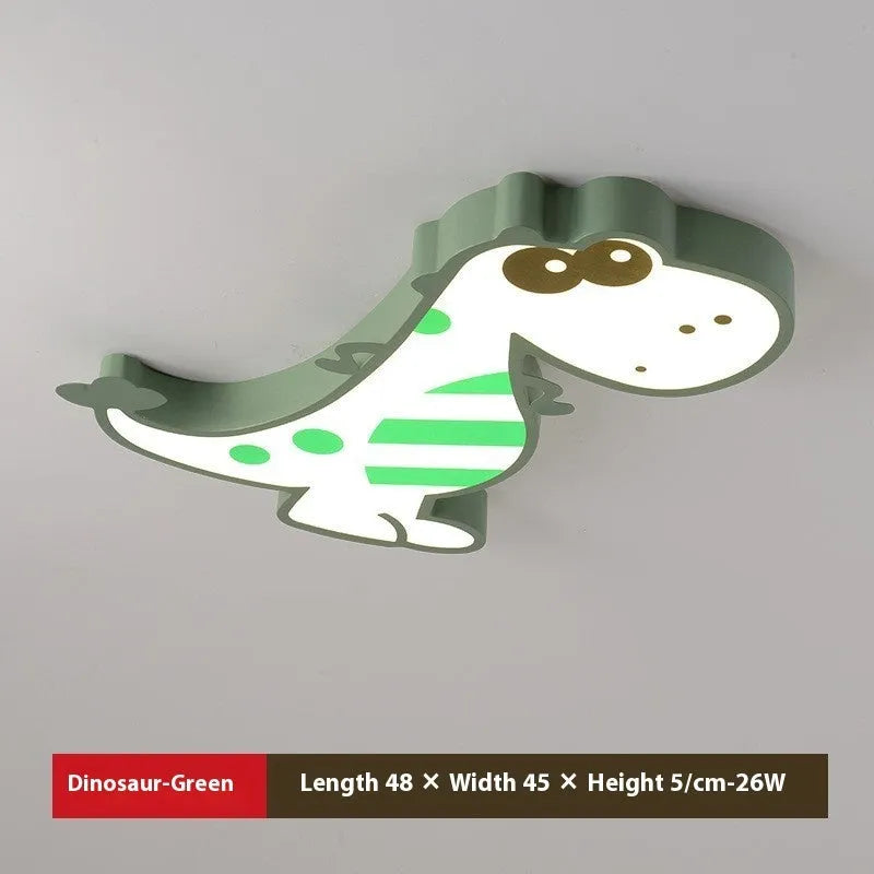 48cm cartoon dinosaur ceiling light with dimming feature in modern style