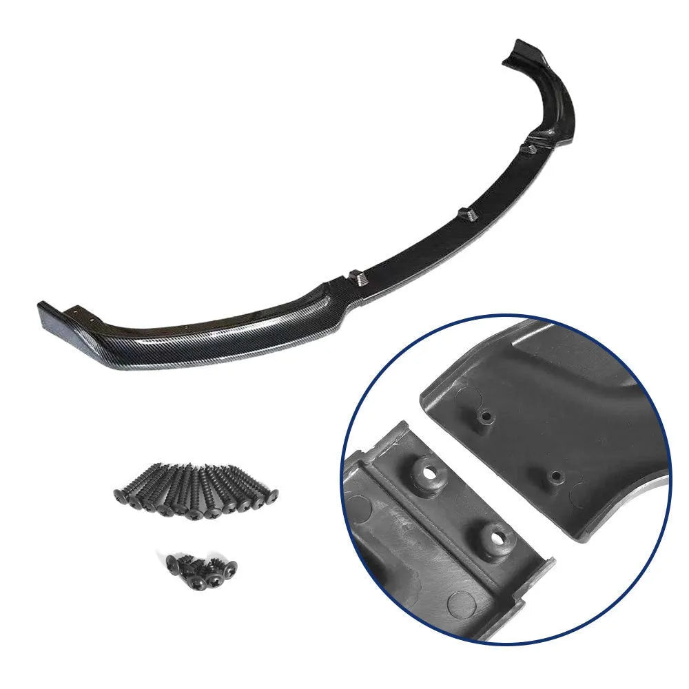 BMW 3 Series F30 F35 black polypropylene front bumper lip spoiler