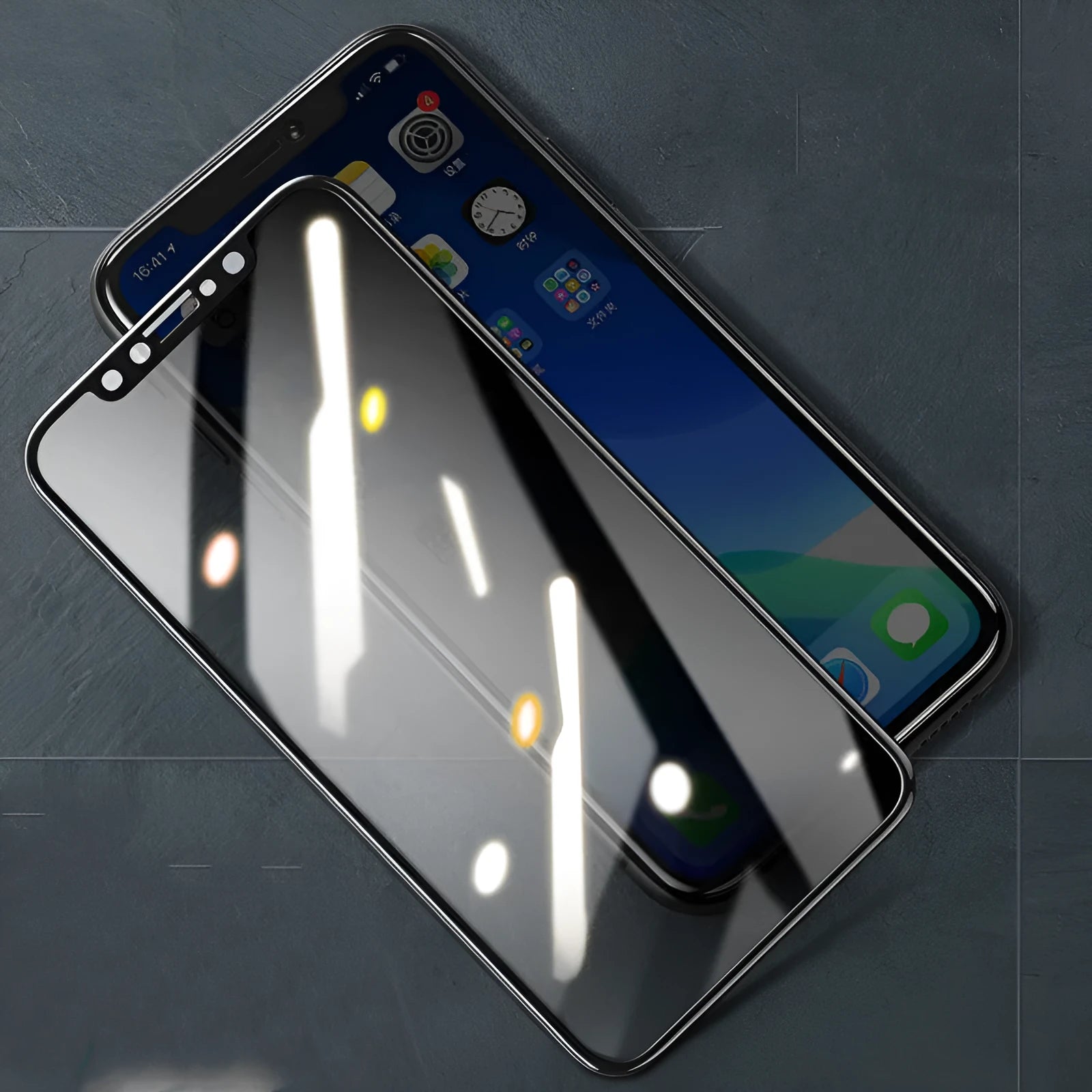 Tempered glass screen protector for Apple iPhone with anti-fingerprint and anti-drop features