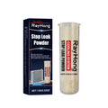A small 2.5x8.8cm PP plastic bottle of stop leak powder for vehicle coolant systems.