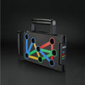 Black ABS POM push-up stand with two armrests and a 300 x 180 x 36 mm support board.