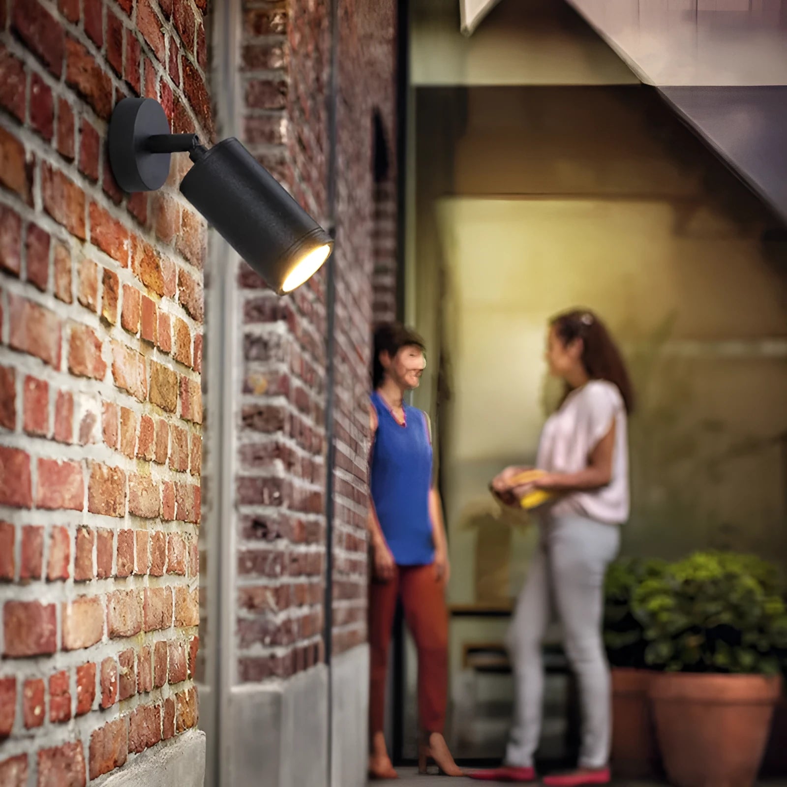 Aluminium ground lamp with stake for outdoor garden lighting