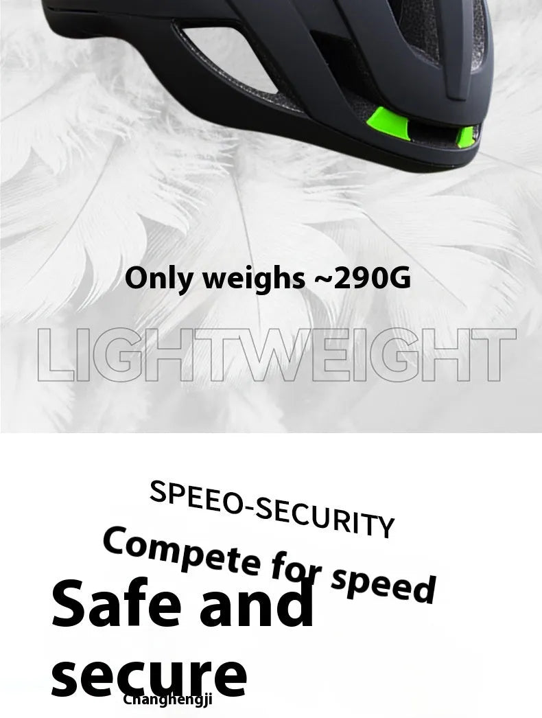 Adult bicycle helmet in matte black with colour accents, showing EPS and PC construction and adjustable fit.
