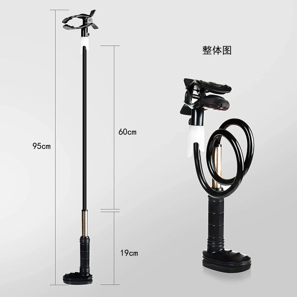 Aluminium alloy ventilator hose bracket for bedside medical tubing management