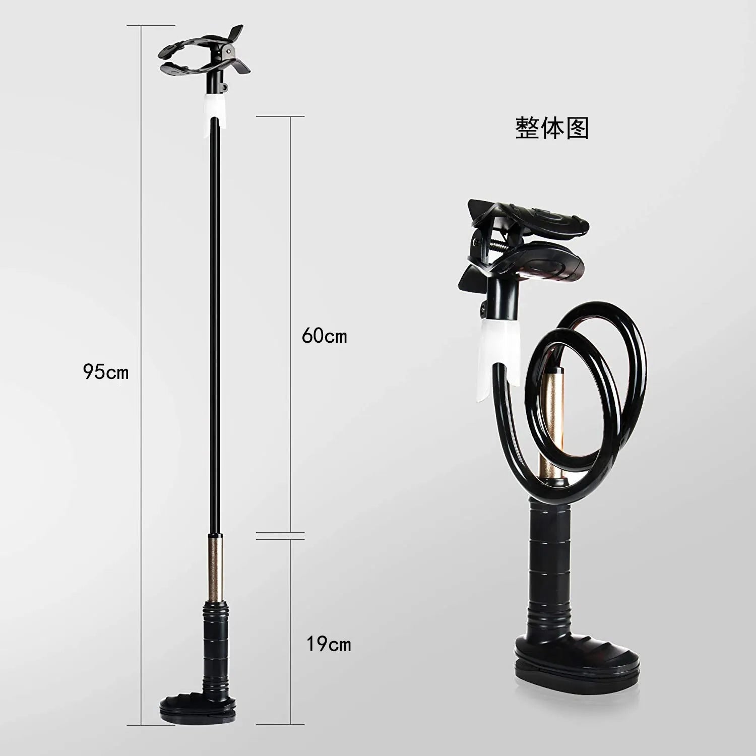 Aluminium alloy ventilator hose bracket for bedside medical tubing management
