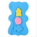 Non-slip baby bath mat in polyurethane sponge 4.7cm thick in blue colour option