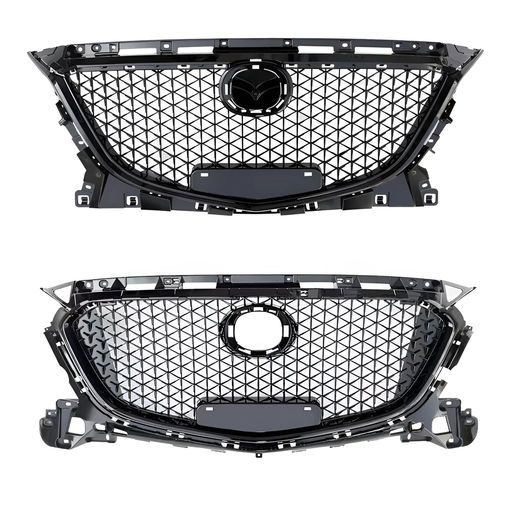 Unksera M10 car spoiler tail kit for Audi A4 S4 B9 in black honeycomb mesh finish
