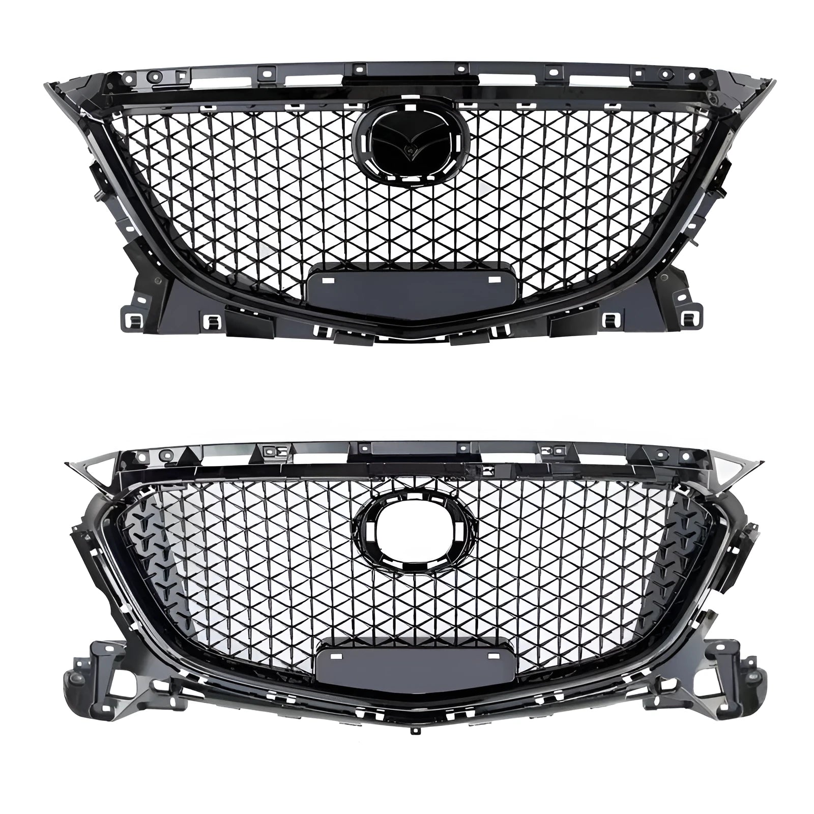 Unksera M10 car spoiler tail kit for Audi A4 S4 B9 in black honeycomb mesh finish