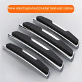 Black silicone car door side bumper protection strips, four-piece set