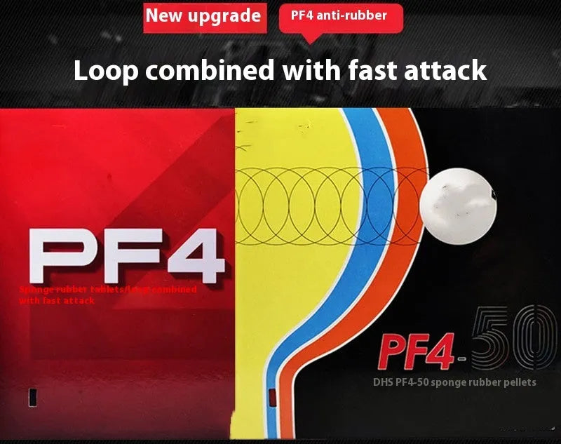 Fast Attack Sticky Classic-50 table tennis bat with anti-rubber in red or black.