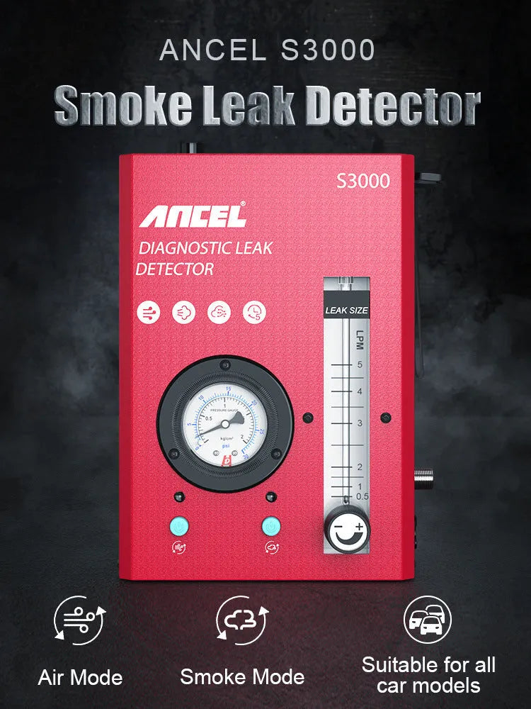 S3000 car smoke detector vacuum leak tool for automotive intake system diagnostics