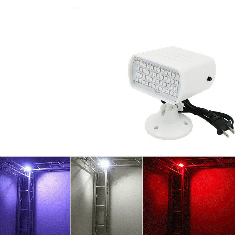 Sound control 48 LED strobe light unit with compact design for stage and club lighting
