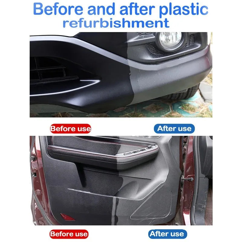 Plastic refurbishment agent bottle for car interior and exterior plastic coating, 30ml 50ml 100ml