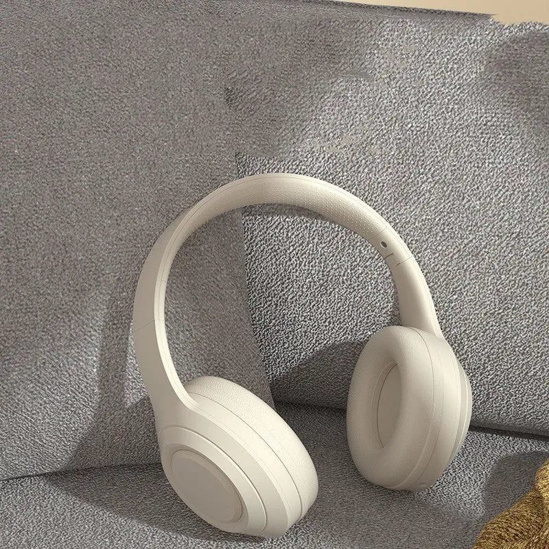 DR58 Bluetooth wireless headset in black, white, or pink colour with over-ear design.