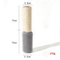 Vertical sisal scratching post for cats measuring 30cm tall with square base