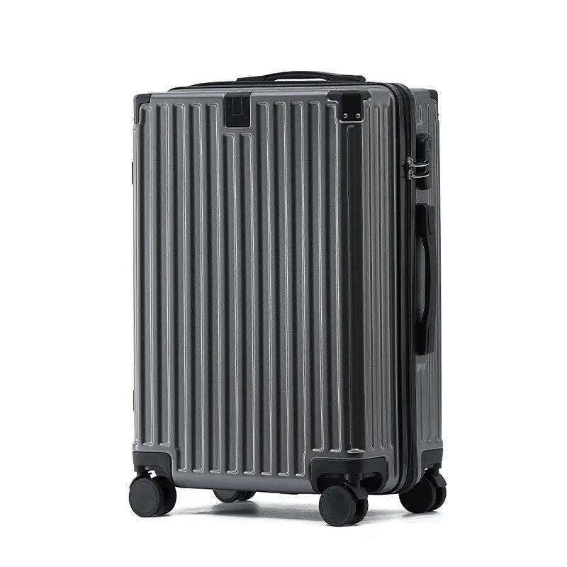 Aluminium frame hard shell ABS PC suitcase in avocado green with universal wheels.