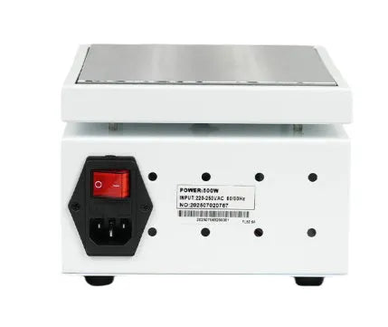 High power intelligent temperature control film sealing machine with anti-scald edging, shown in 20x20cm size option