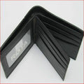 Genuine pearl fishskin leather wallet with horizontal square shape and visible sewing thread detailing