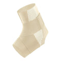 Adult ankle support protector in Lycra material showing black and skin colour options